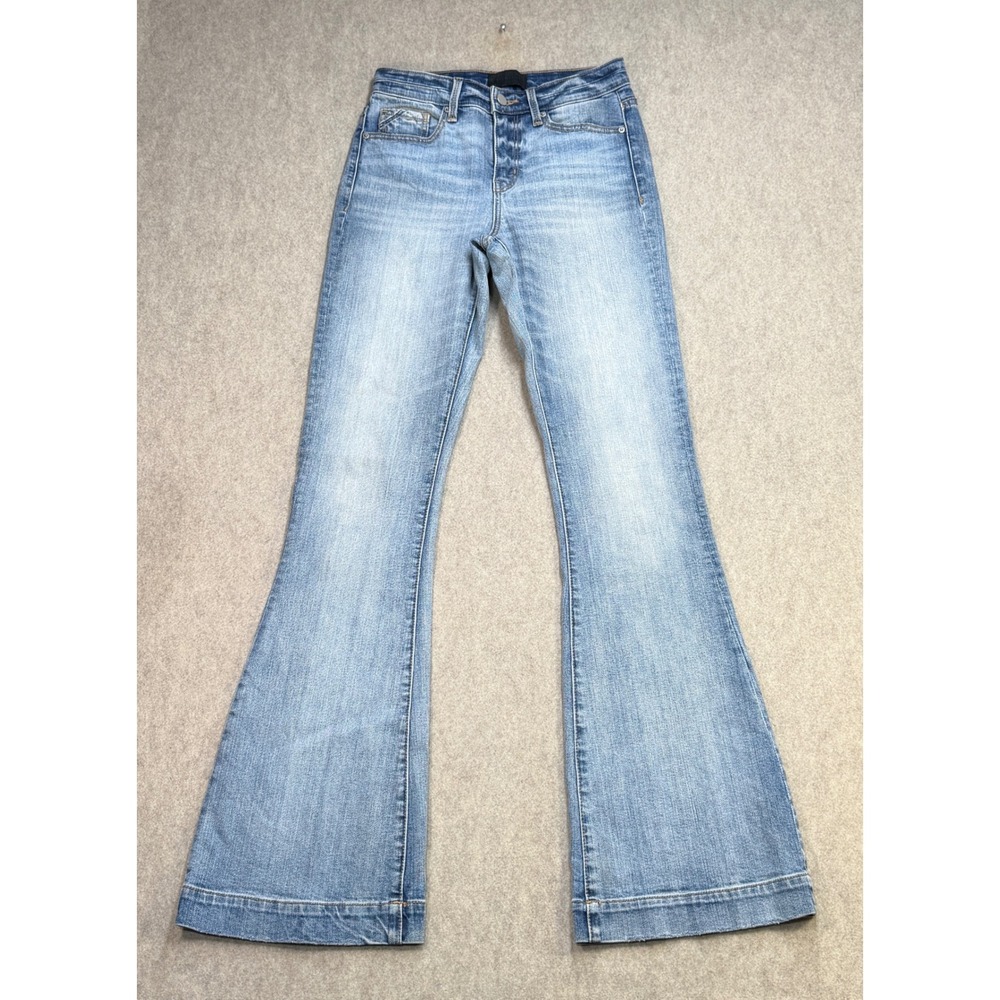 Buckle Black Jeans Women 26x34 No. 53 Flare Blue Boho Western Y2K Indie Sleaze